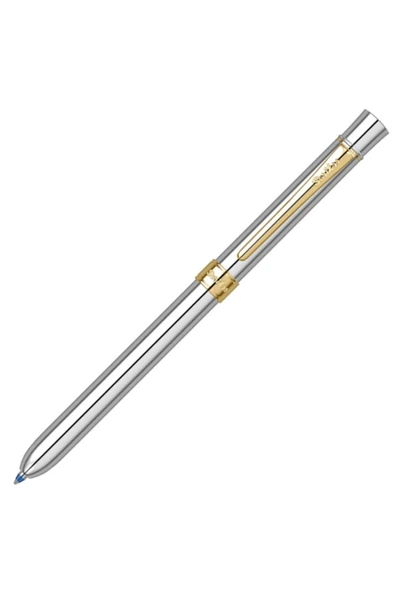 Scrikss 93 Trio Multifonksiyon Gold Krom Kalem - 4