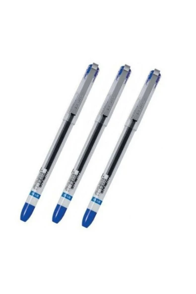 Dong-A My Gel 0.5mm Mavi Ince Iğne Uçlu Jel Kalem 3 Adet Mavi