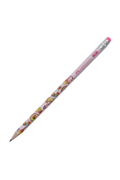 Faber Castell 2b Jimnastik Silgili Kurşun Kalem-renk Seçenekli