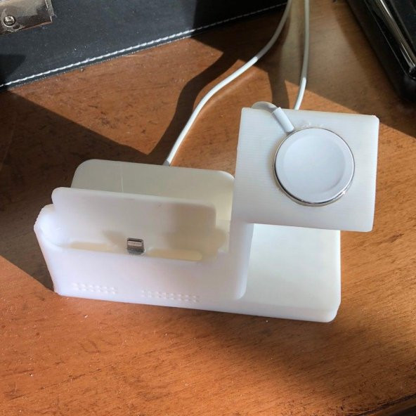 İphone X Dock W / Entegre İzle Şarj İstasyonu Plastik Aparat