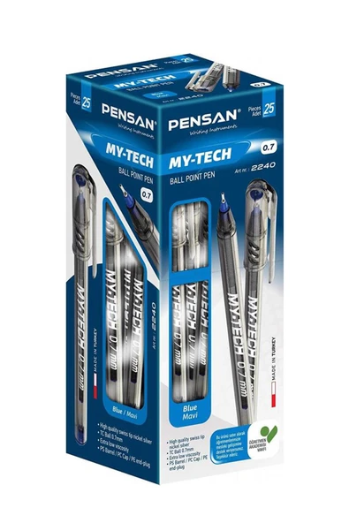 Pensan My-tech Tükenmez Kalem 0.7 Mm Mavi 25 Li