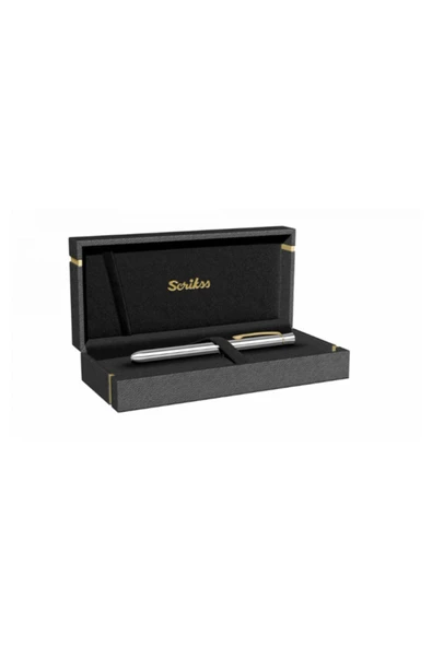 Scrikss 93 Trio Multifonksiyon Gold Krom Kalem - 2