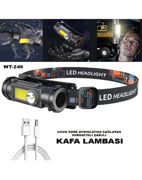 YAĞMUR SUYU GEÇİRMEYEN ÇOK AMAÇLI KAFA LAMBASI WATTON WT-249 - 4