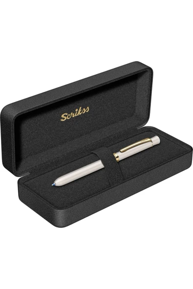 Scrikss Isme Özel Multifonksiyon Kalem 0.5mm Trio 93 Gold Krom - 3