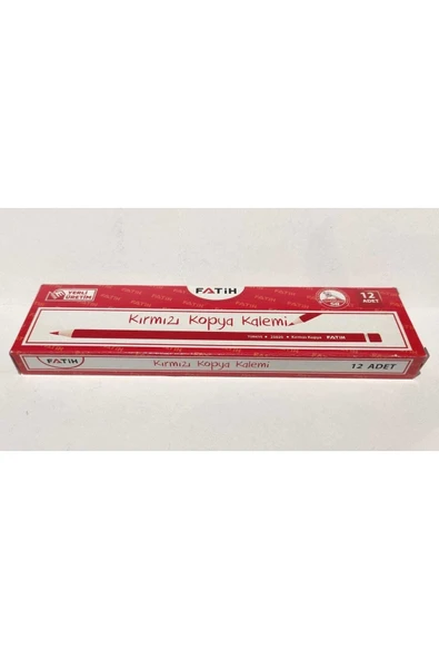 Fatih Kırmızı Kopya Kalemi 12 Li