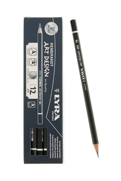 LYRA Kurşun Kalem Rembrandt Art Design 7b Dereceli Çizim Kalemi (12 Lİ PAKET)