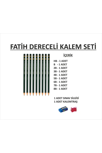 Fatih Dereceli Kalem Seti Karakalem