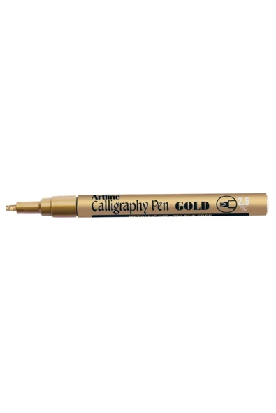 artline Calligraphy Pen Gold 2,5 Mm Uç Metalik Altın