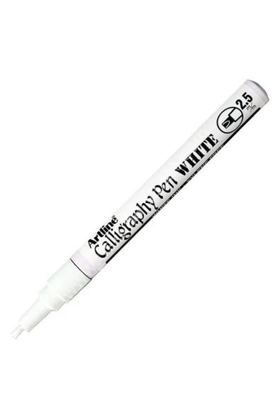 artline 993xf Calligraphy Kalemi Metalik Beyaz
