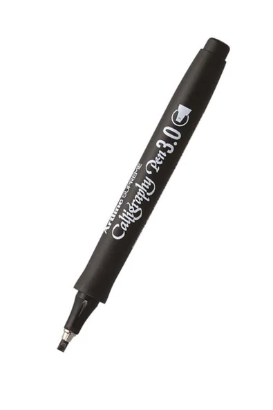 artline Kaligrafi Kalemi Siyah 3.0 Mm Düz Kesik Uç Supreme Calligraphy 1 Adet Kesik Keçe Uçlu Kaligrafi