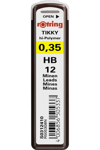 Rotring Hi-polymer 0.3mm Hb Min (UÇ) / S0312410