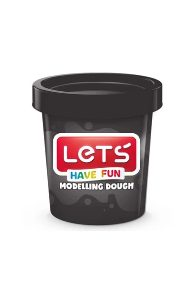 Lets Tek Renk Oyun Hamuru Siyah 115 gr L8440-10