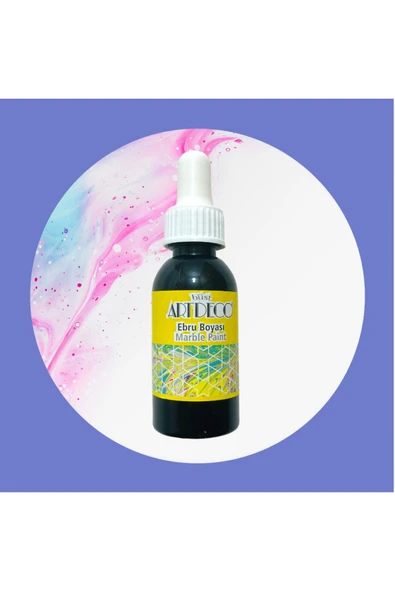 Artdeco Ebru Boyası 30ml Siyah Kod:18