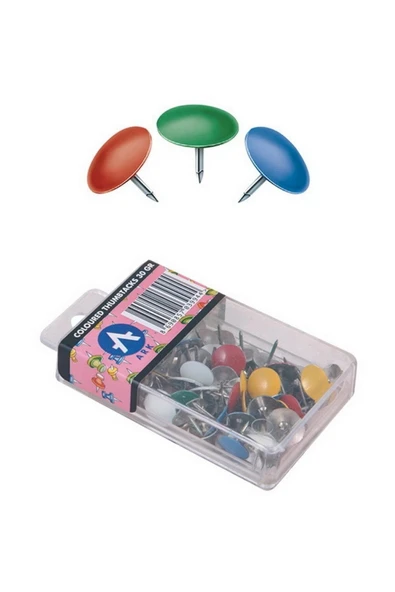 Ark Metal Renkli Raptiye Plastik Kutulu 30 Gram (3994)