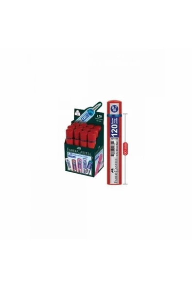 Faber Castell Kırmızı Tüp Grip 120li Min 0,7 2b 60mm (1 Adet 12’li Paket)