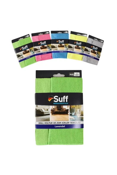 Suff Lavanta Tırtıklı-telli Bez/sihirli Bez/halı-koltuk Mikrofiber Bez/zor Kir Bezi (40x40cm) ürün görseli