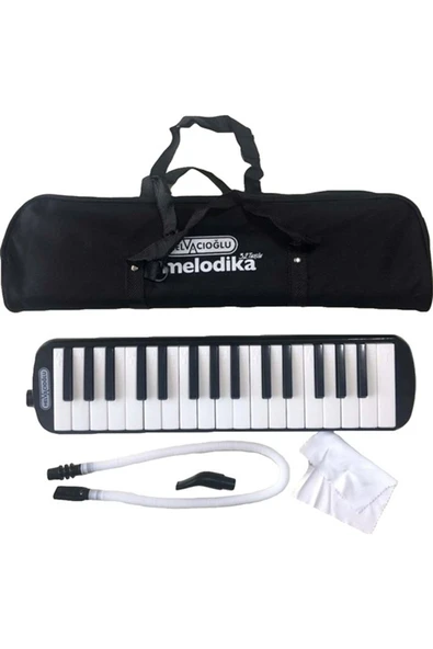 Helvacıoğlu , 32 Tuşlu Melodika, Siyah, Çantalı, Üflemeli Çalgı,