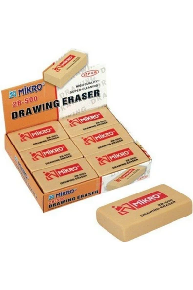 Mikro Soft Silgi 2b-500 Büyük Boy 12 Li Kutu