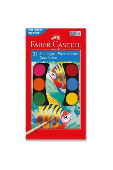 Faber Castell Büyük Boy Suluboya 21 Renk 190021