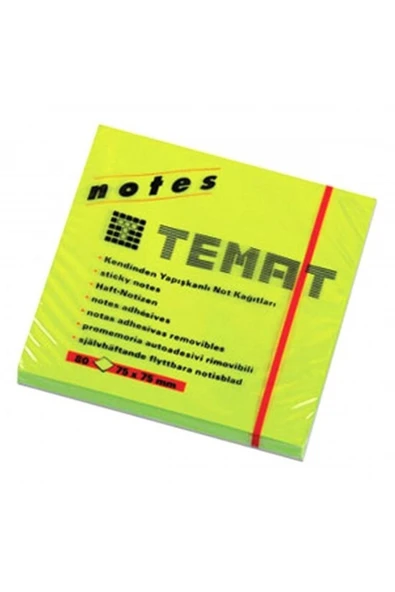 Temat - Not Kağıdı Fosforlu Yeşil