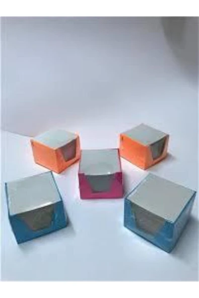 ÖZKAN 5 Adet 500 Beyaz Yaprak Küp Kağıdı 8x8 cm