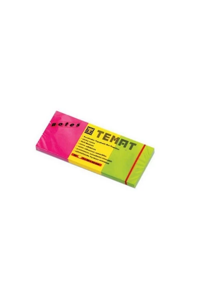 Temat (3 *50 *40 Mm) Not Kağıdı 80 Yaprak 3 Renk