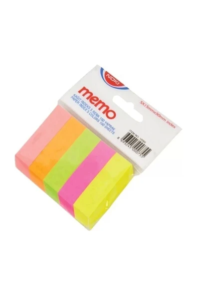 Noki Memo Kağıt Index 5 Renk (POSTIT) Ayraç 12060