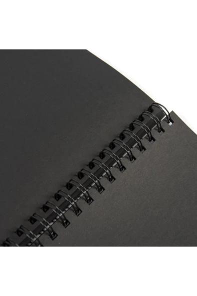 Edding Siyah Yapraklı Defter Spiralli 14x20 100 Gr. 40 Sayfa Ve Beyaz Kaliteli Jel Kalem - 2