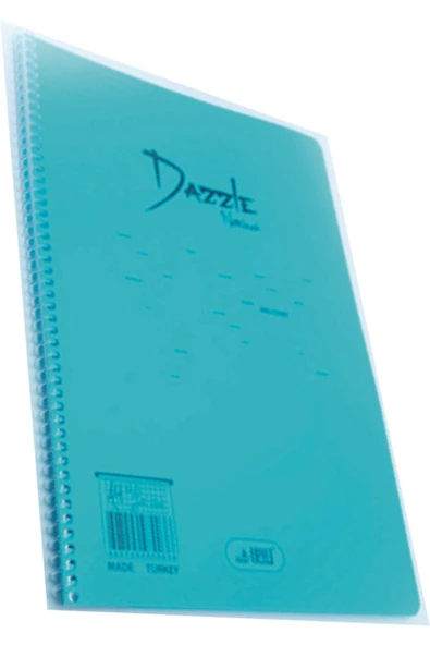 UMUT DEFTER A5 72 Yaprak Plastik Kapak Spiralli Kareli Defter
