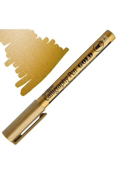 artline Kaligrafi Set (SİLVER-GOLD-WHİTE) Demir Kalemi Metalik - 3