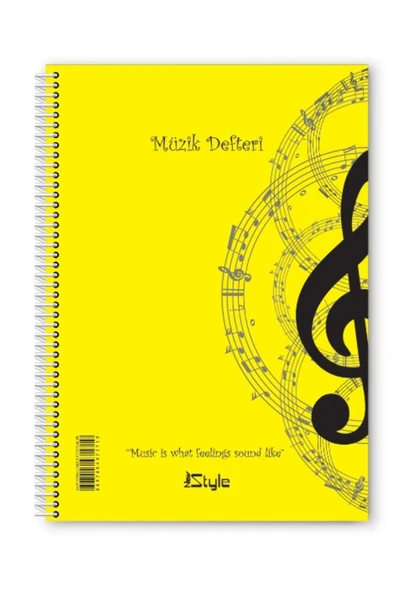 Umut Müzik Defteri 40 Yaprak Pp Kapak Sipralli(KARIŞIK RENK)