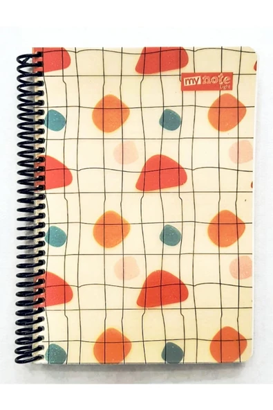 umur collection Mynote Light Blok Krem Kağıt A5 80 Yaprak Çizgili Spiralli Defter Hafif Göz Yormayan Kağıt