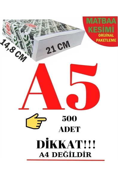 DEFTERSAN A5 Fotokopi Kağıdı 4x500= 2000 Adet 80 gram - 3