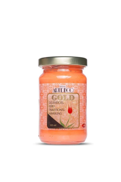 Artdeco Gold Geleneksel Ebru Boyası 105ml - 250 Turuncu - 3