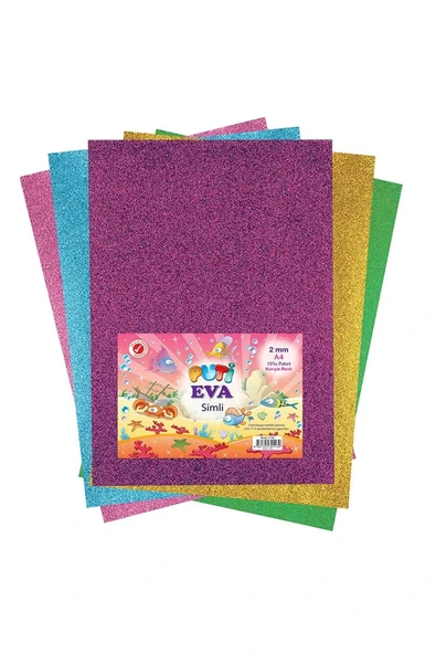 Puti A4 Simli Eva 10 Lu Karışık Renk Viva.1130