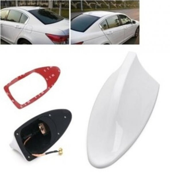 Renault Symbol 2013 Elektrikli Shark Köpek Balığı Anten Beyaz Balina Tavan Anteni