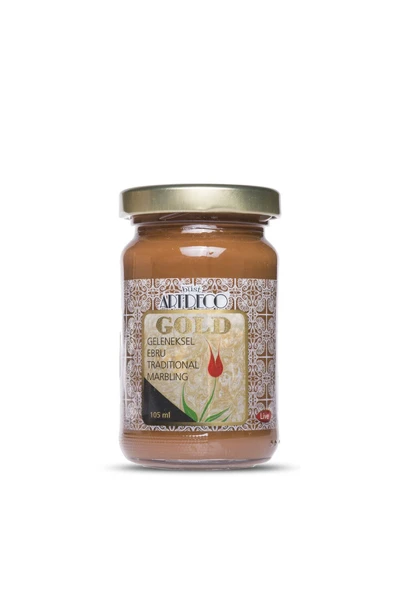 Artdeco Gold Geleneksel Ebru Boyası 105ml - 650 Kahverengi - 3