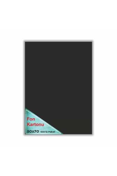 Muhtelif Çınar Fon Kartonu Siyah 48x68 100lü 50003