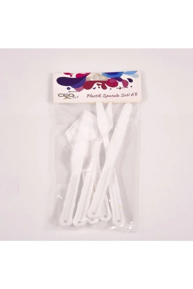 Ceoart 6'lı Plastik Spatula Set Sn0014