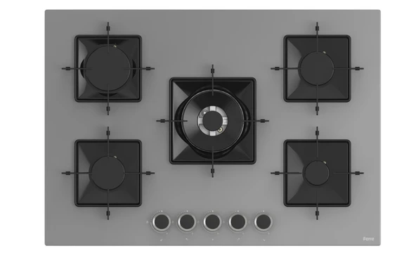 Ferre Flowart Florenz Plus Gri 3'lü Ankastre Set ( QBL63CPR-SS038-D079 ) - Resim 3