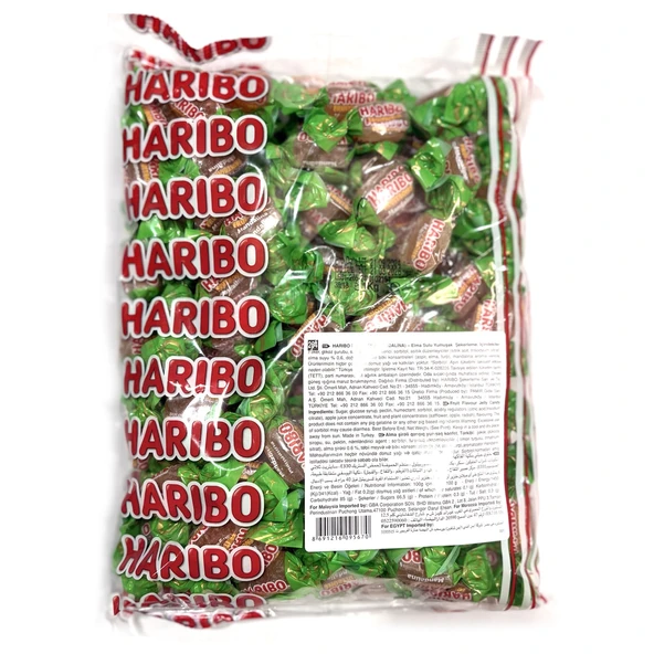 Haribo Yumuşak Şeker 1 kg Elma Sulu