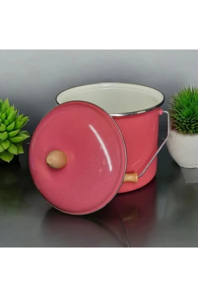 AKBELLİ GROUP Emaye Yoğurt Tenceresi Emaye Bakraç 20cm 5lt - 2