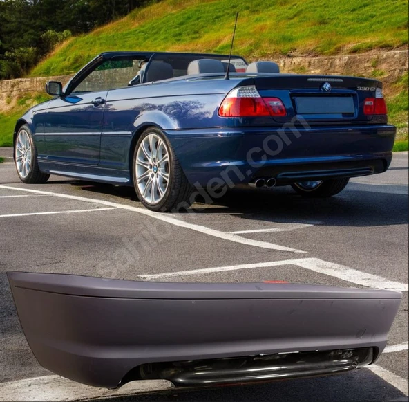 bmw uyumlu e46 coupe arka tampon plastik m tech - 2