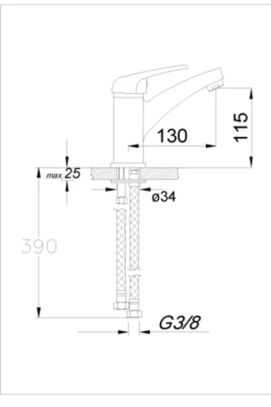 BMS Aqua Yüksek Lavabo Bataryası - 2
