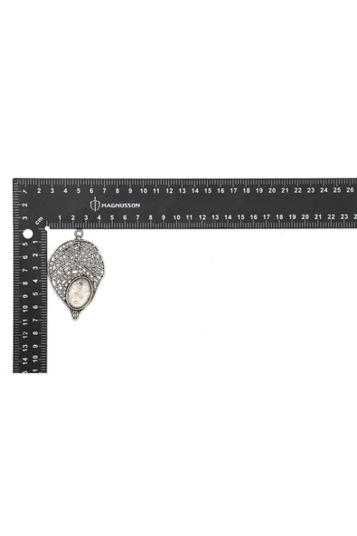 ETAMİN KANAVİÇE TAŞ İŞLEME KOLYE ÇERCEVESİ KOLYE UCU (5 ADET) - 3