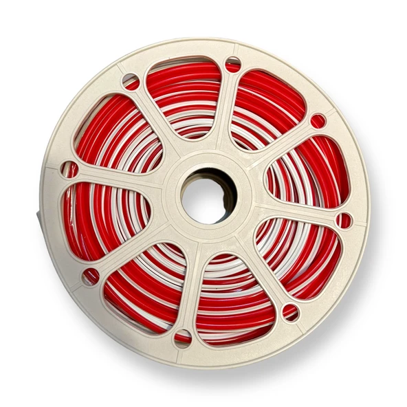 Kırmızı 6mm Ikinci Nesil Silikon Neon Led Şerit Kılıfı – 5 Metre Difüzör Tüp (LED HARİÇ)