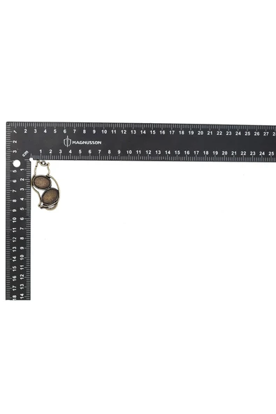 ETAMİN KANAVİÇE TAŞ İŞLEME KOLYE ÇERCEVESİ KOLYE UCU (5 ADET) - 3