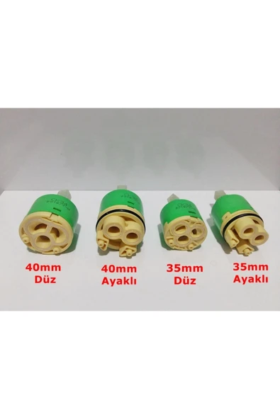 AKBELLİ GROUP Kartuş Aç Kapa Mix Batarya Kartuşu 40 Mm Ayaklı Yerli Üretim 40'lık ( Renk farklılık gösterebilir ) - 2