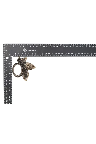 ETAMİN KANAVİÇE TAŞ İŞLEME KOLYE ÇERCEVESİ KOLYE UCU (5 ADET) - 4