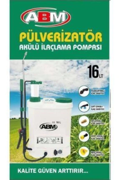 ABM POWER Akülü Şarjlı İlaçlama Püskürtme Pompa Makinesi 16 lt - 3